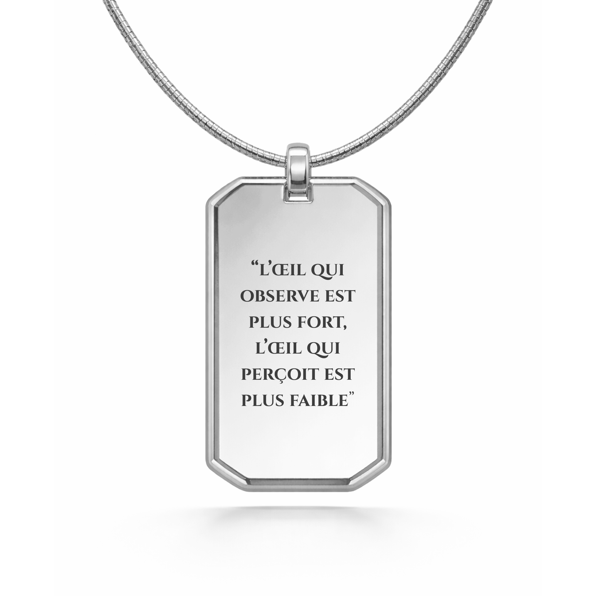 Collier avec pendentif Citation Musashi Miyamoto