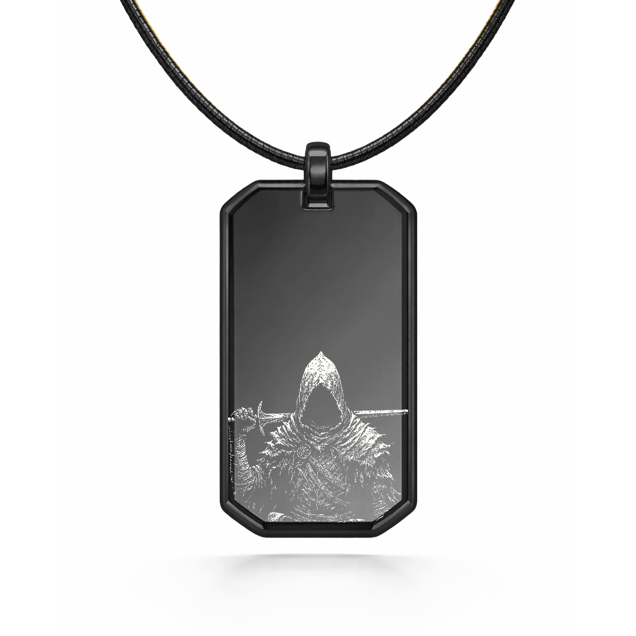 Collier noir avec pendentif Assassin