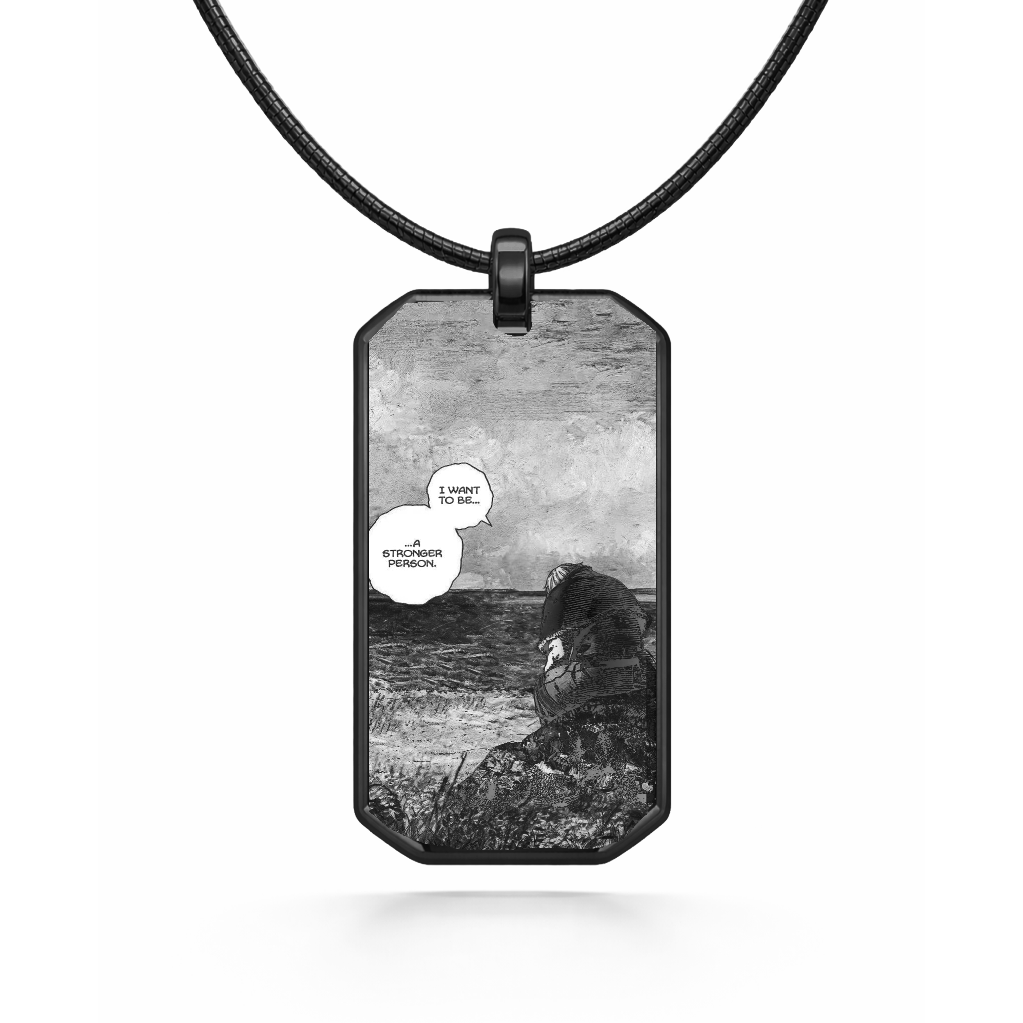 Collier noir avec pendentif Thorfinn