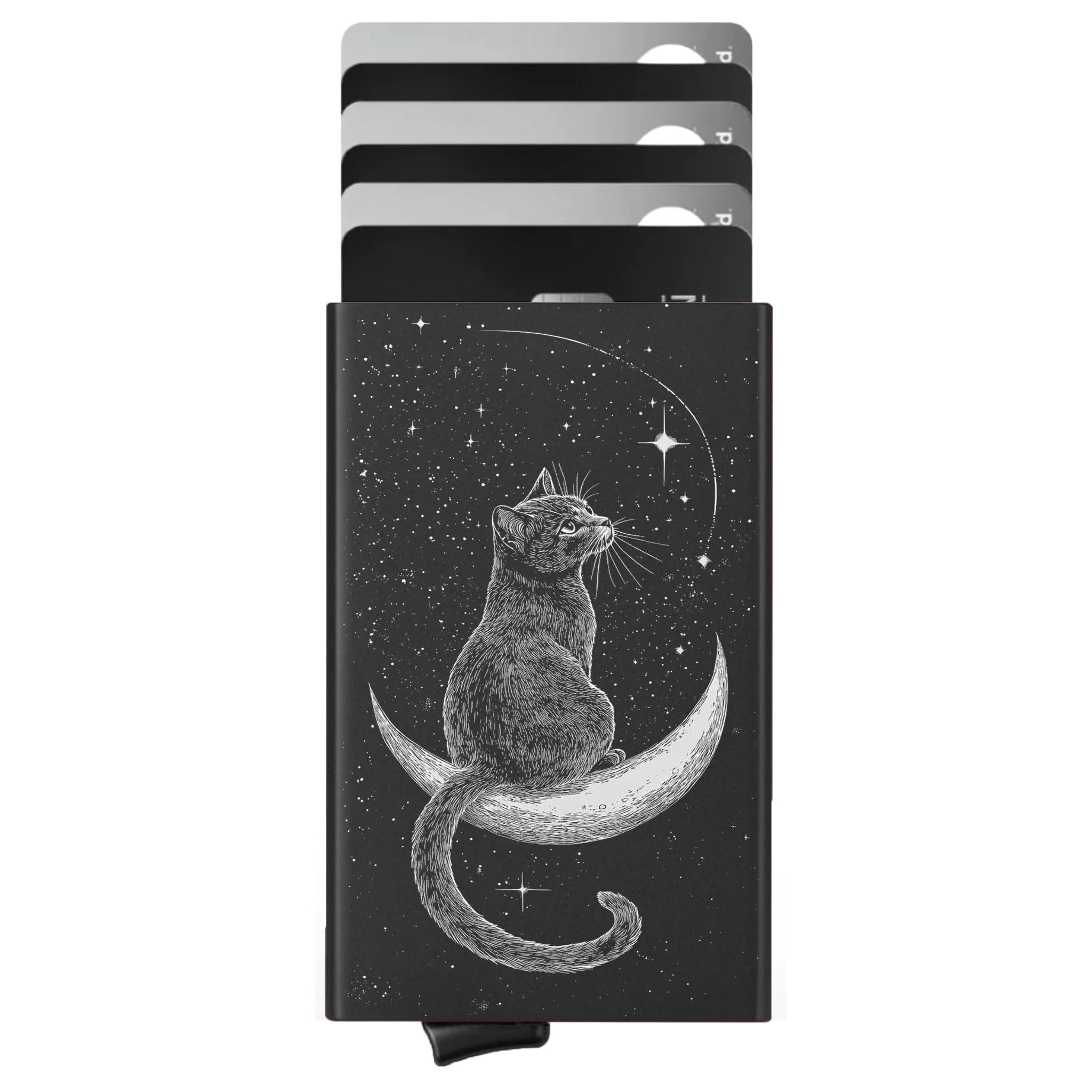 Porte-cartes personnalisé Chat Noir
