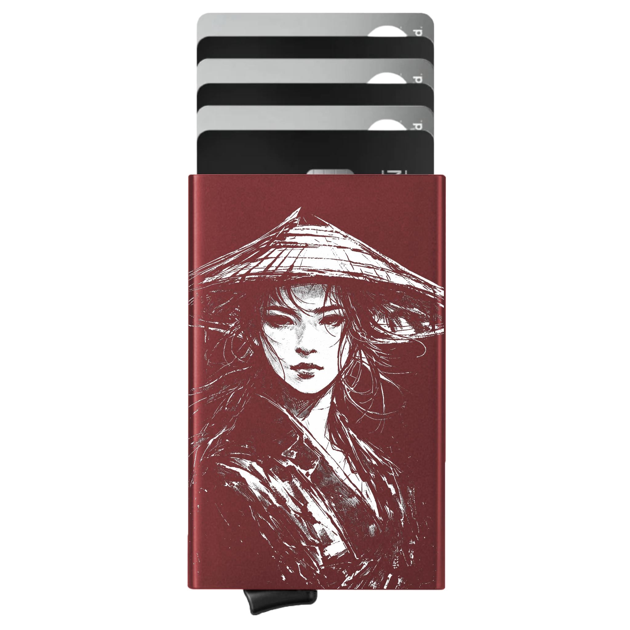 Porte-cartes personnalisé Onna-bugeisha