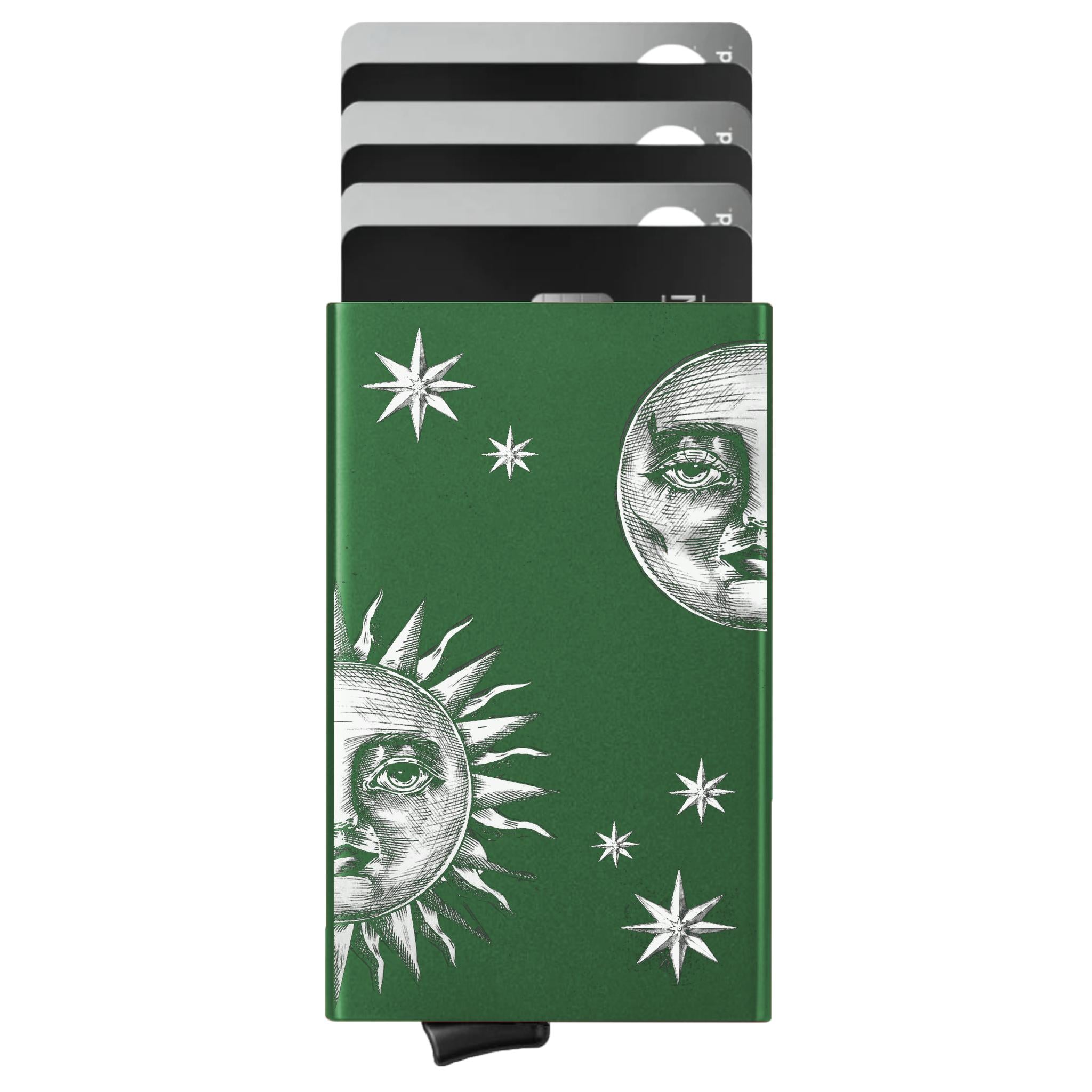 Porte-cartes personnalisé Soleil et Lune