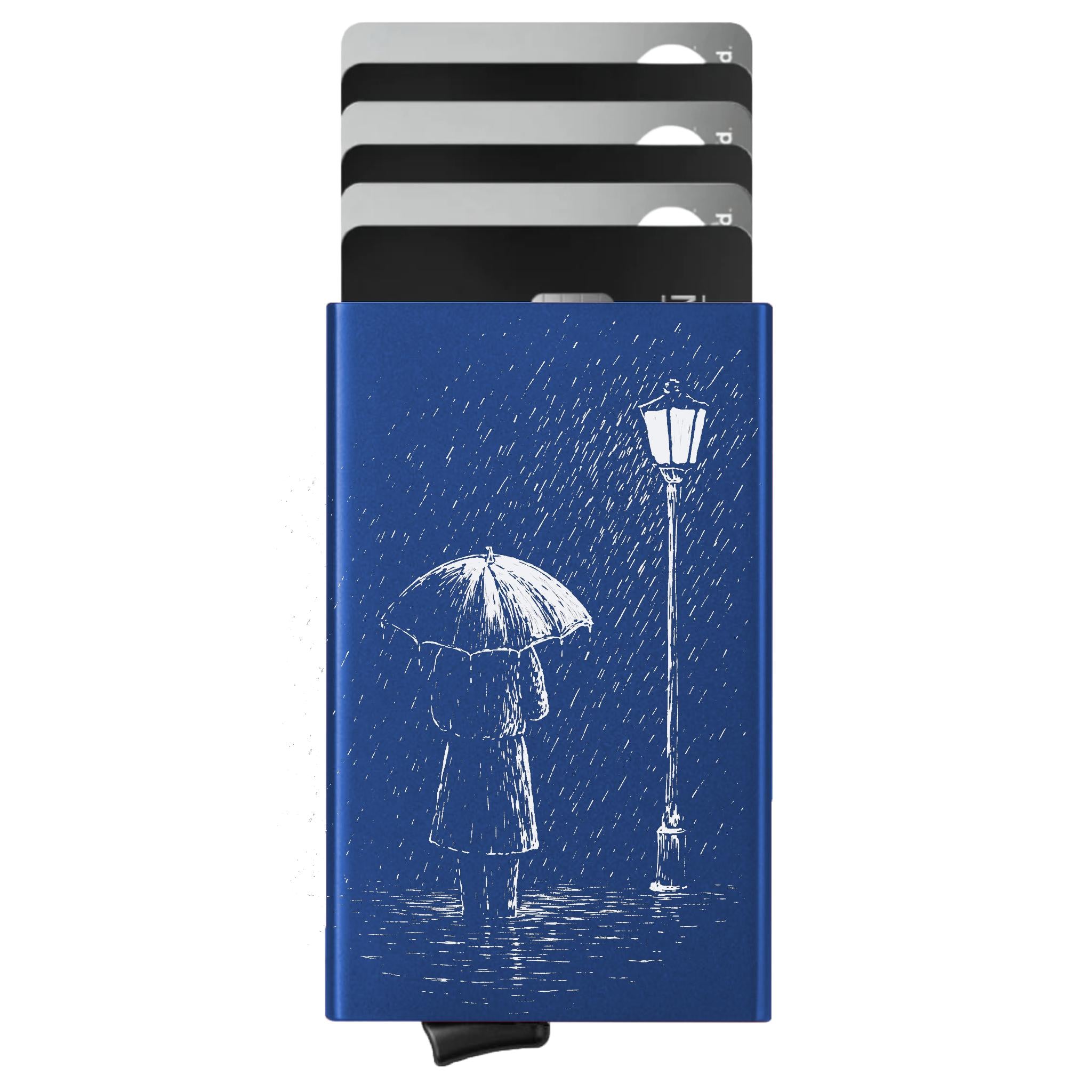 Porte-cartes personnalisé Sous la pluie