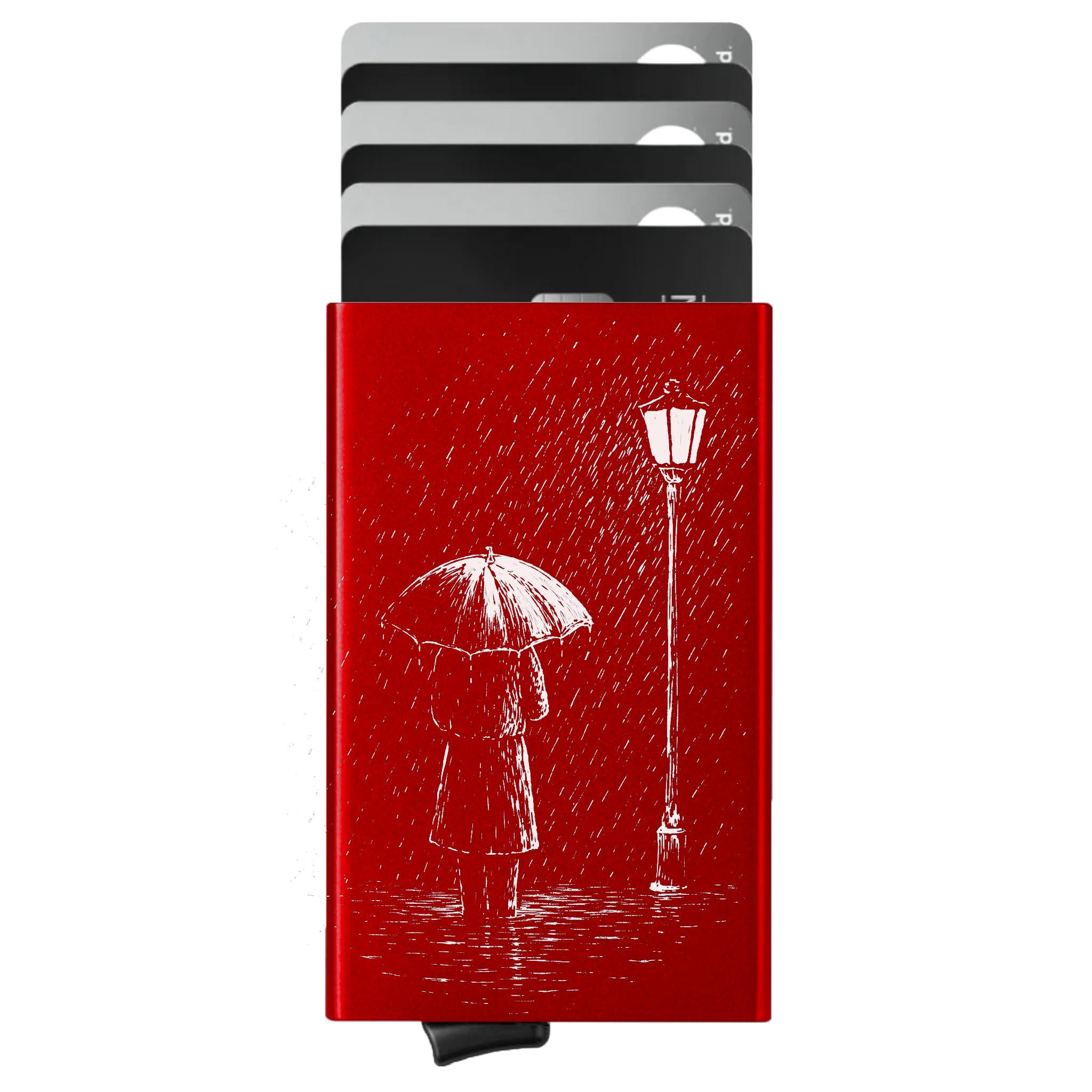 Porte-cartes personnalisé Sous la pluie