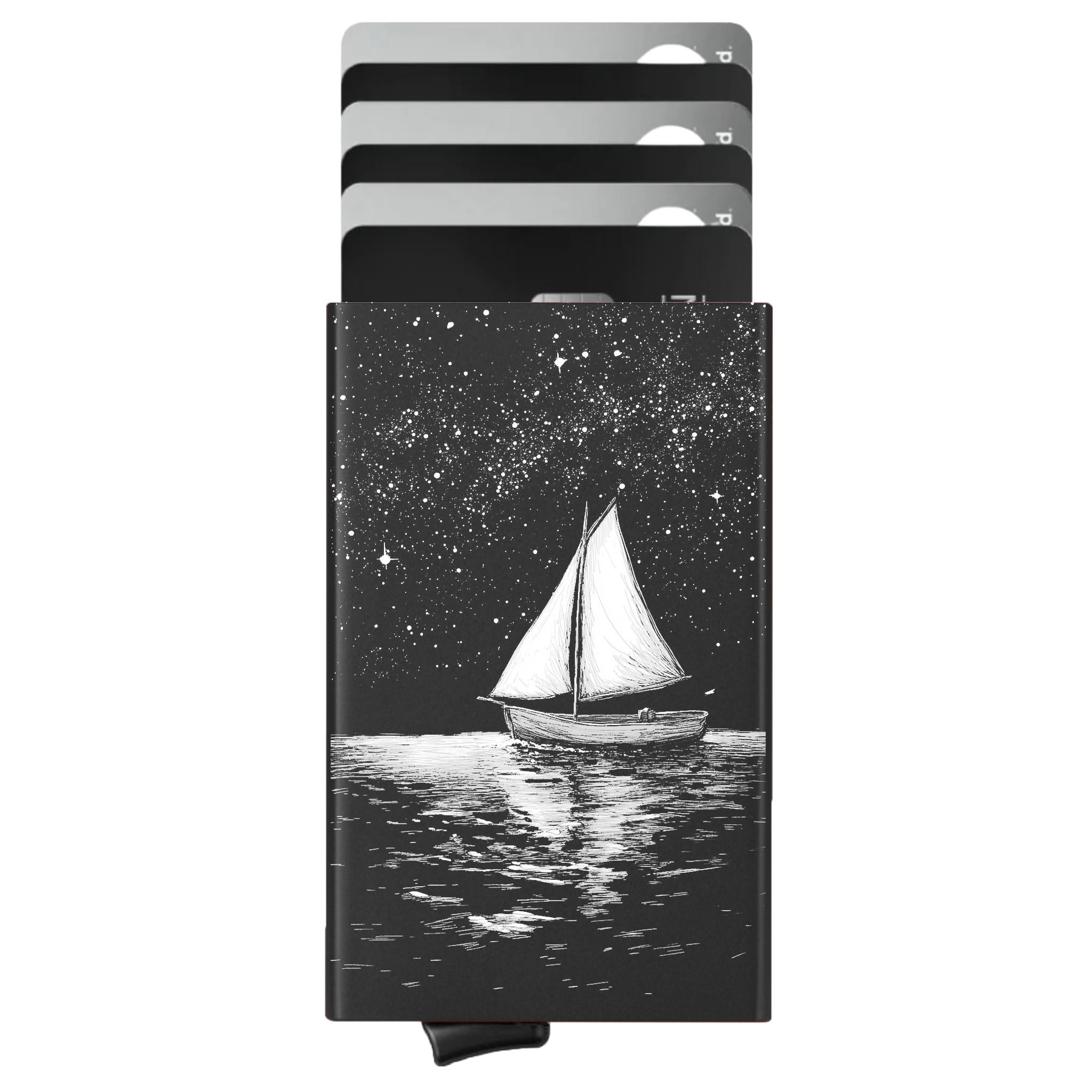 Porte-cartes personnalisé Traversée nocturne