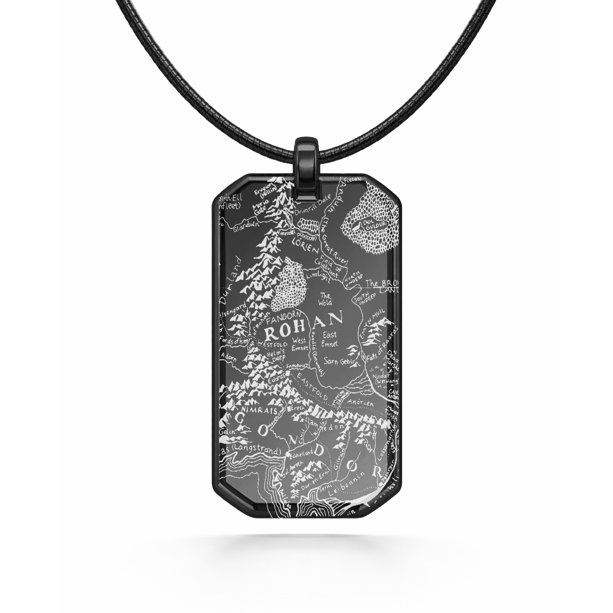 Collier avec pendentif La Terre du Milieu