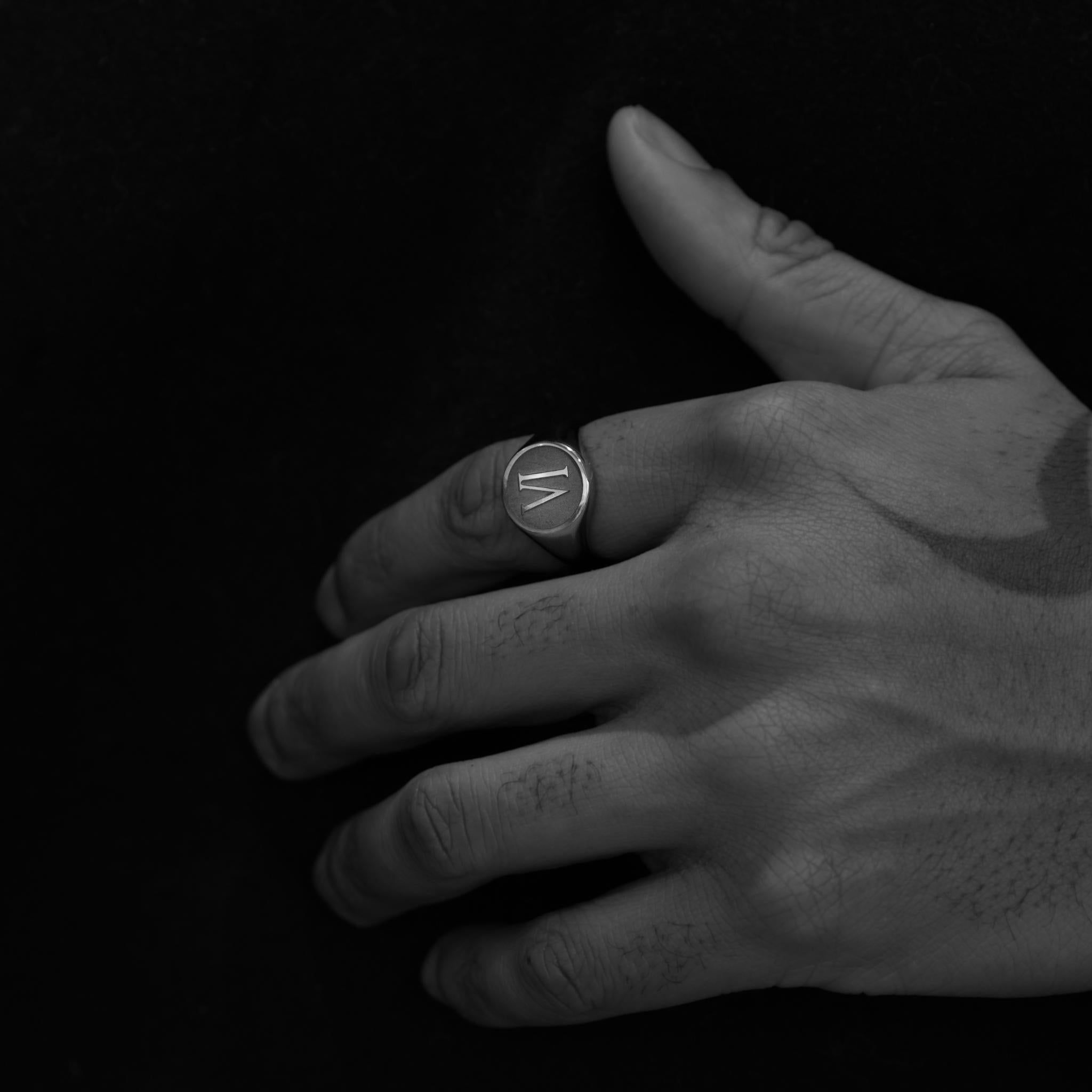 Bague Personnalisée Chiffres Romains