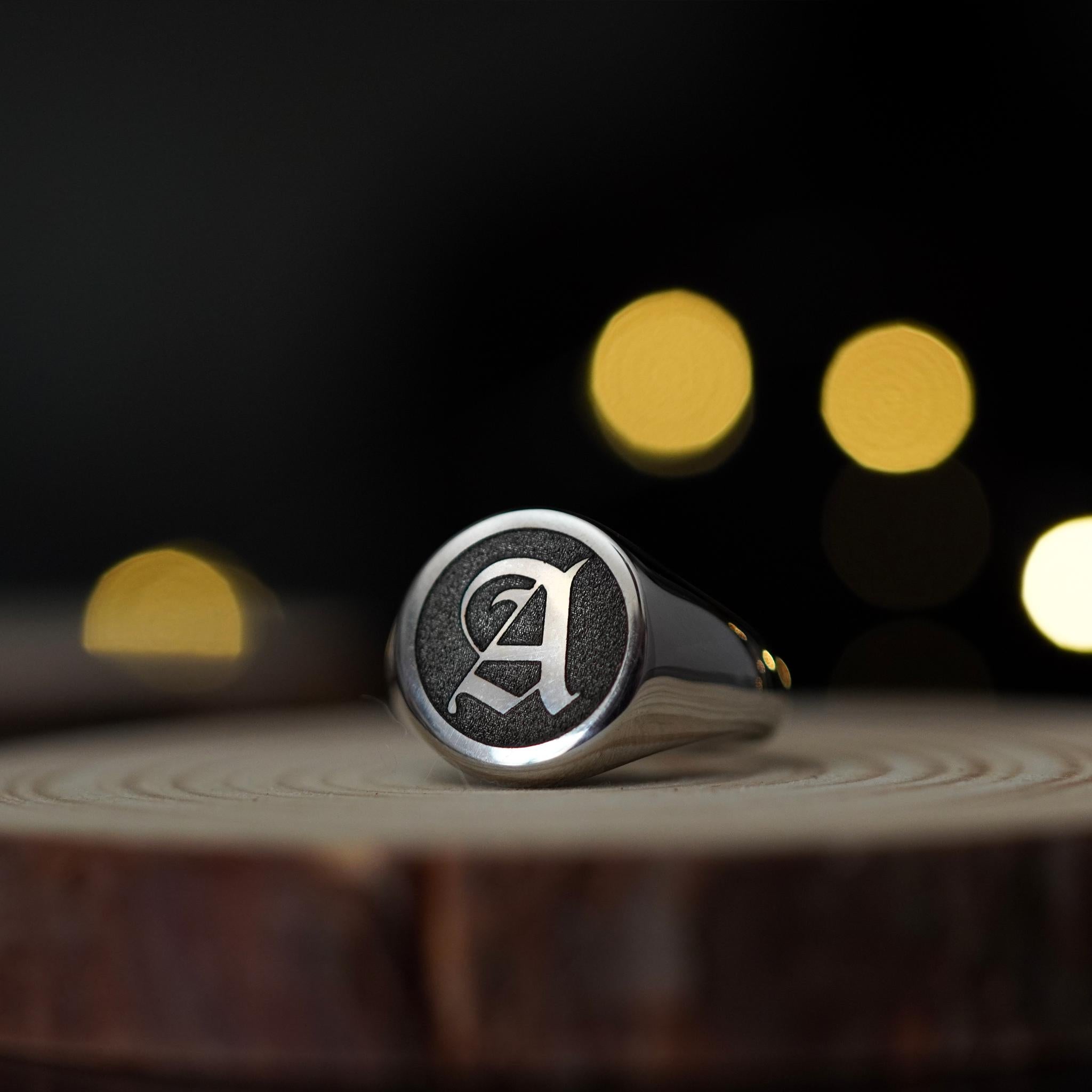 Bague Personnalisée avec initiale