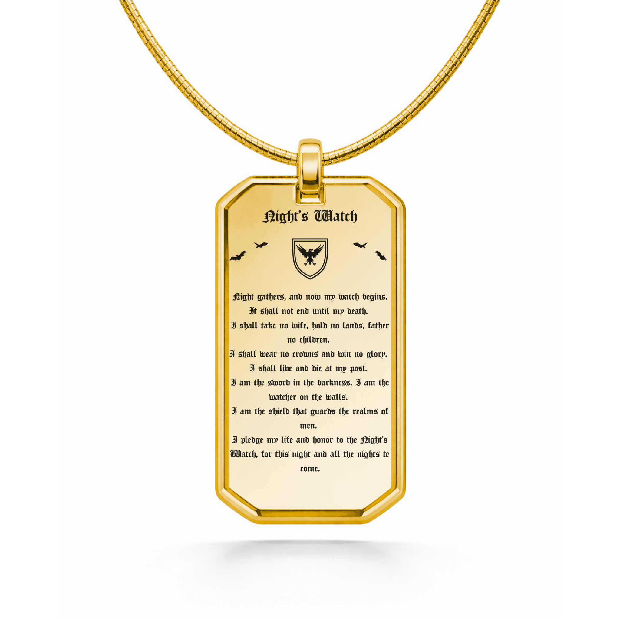 Collier avec pendentif La Garde de Nuit