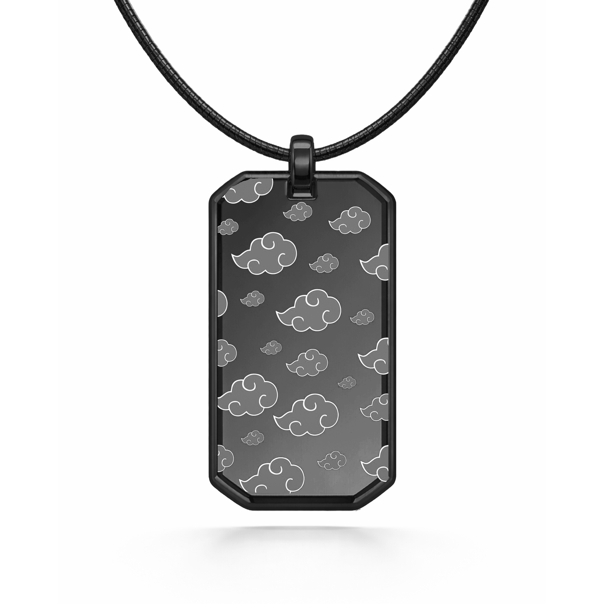 Collier noir avec pendentif Akatsuki