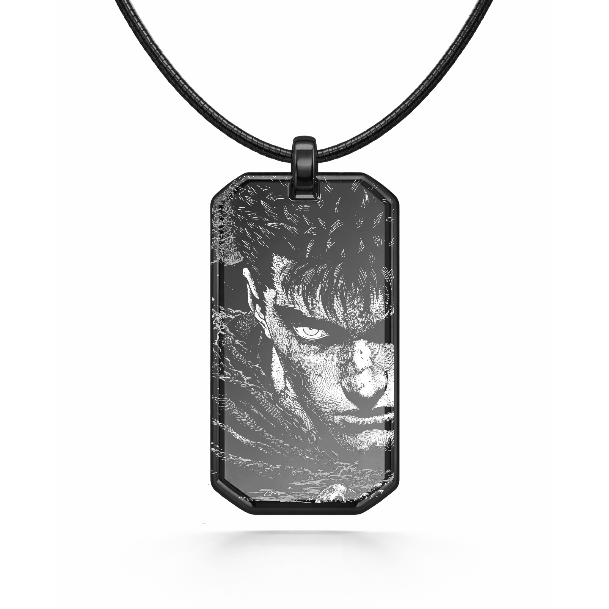 Collier noir avec pendentif Guts 2