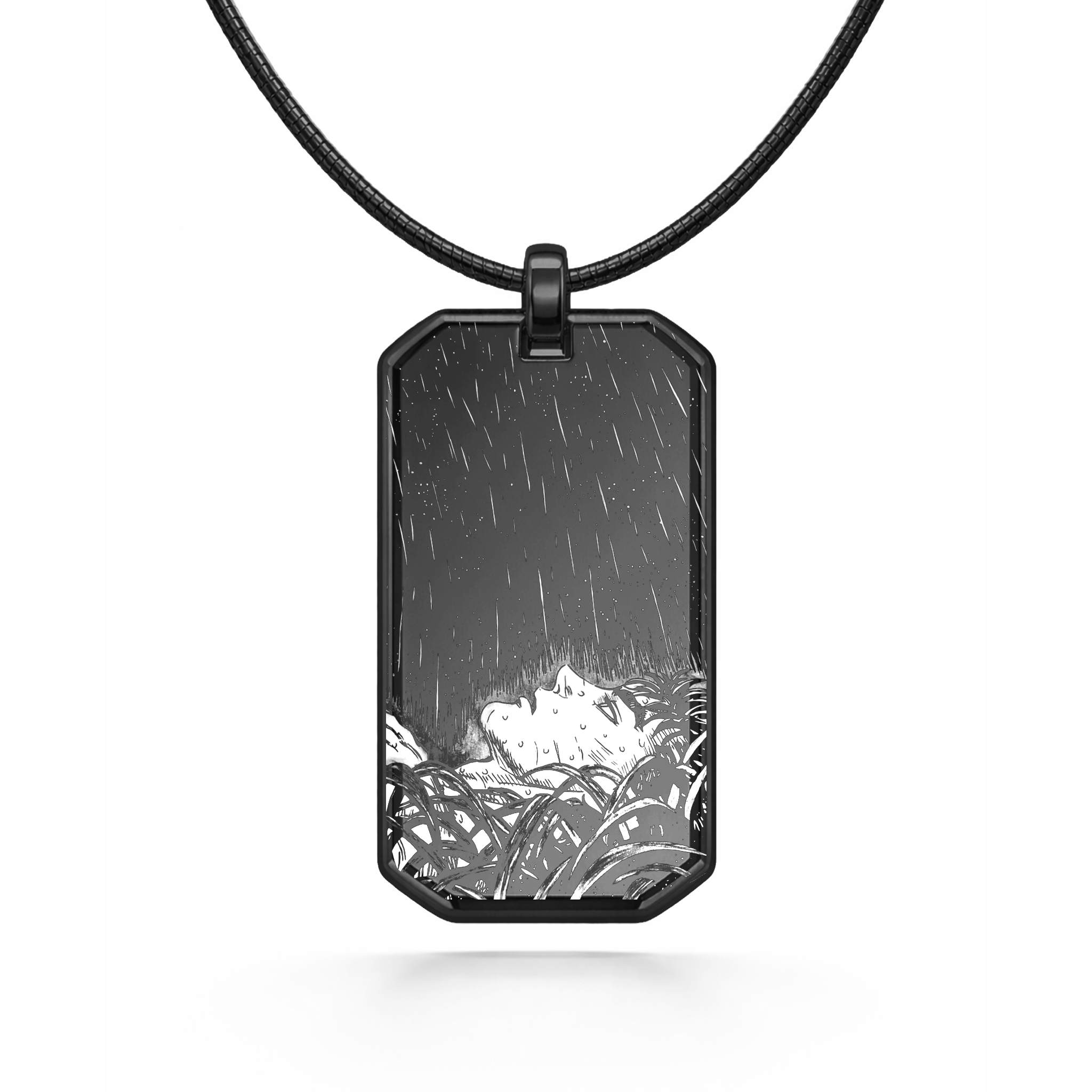 Collier noir avec pendentif Guts
