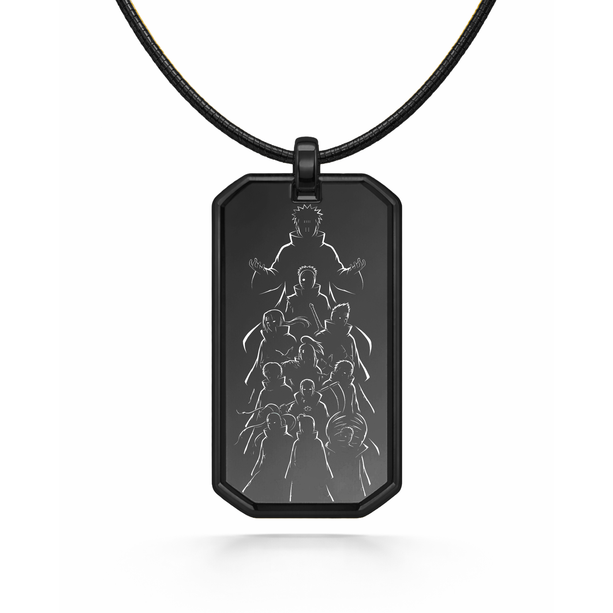 Collier noir avec pendentif l'Akatsuki