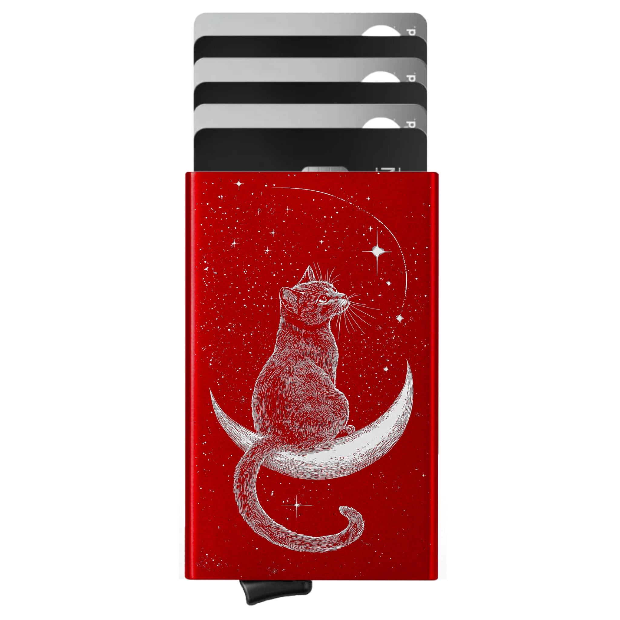 Porte-cartes personnalisé Chat Noir