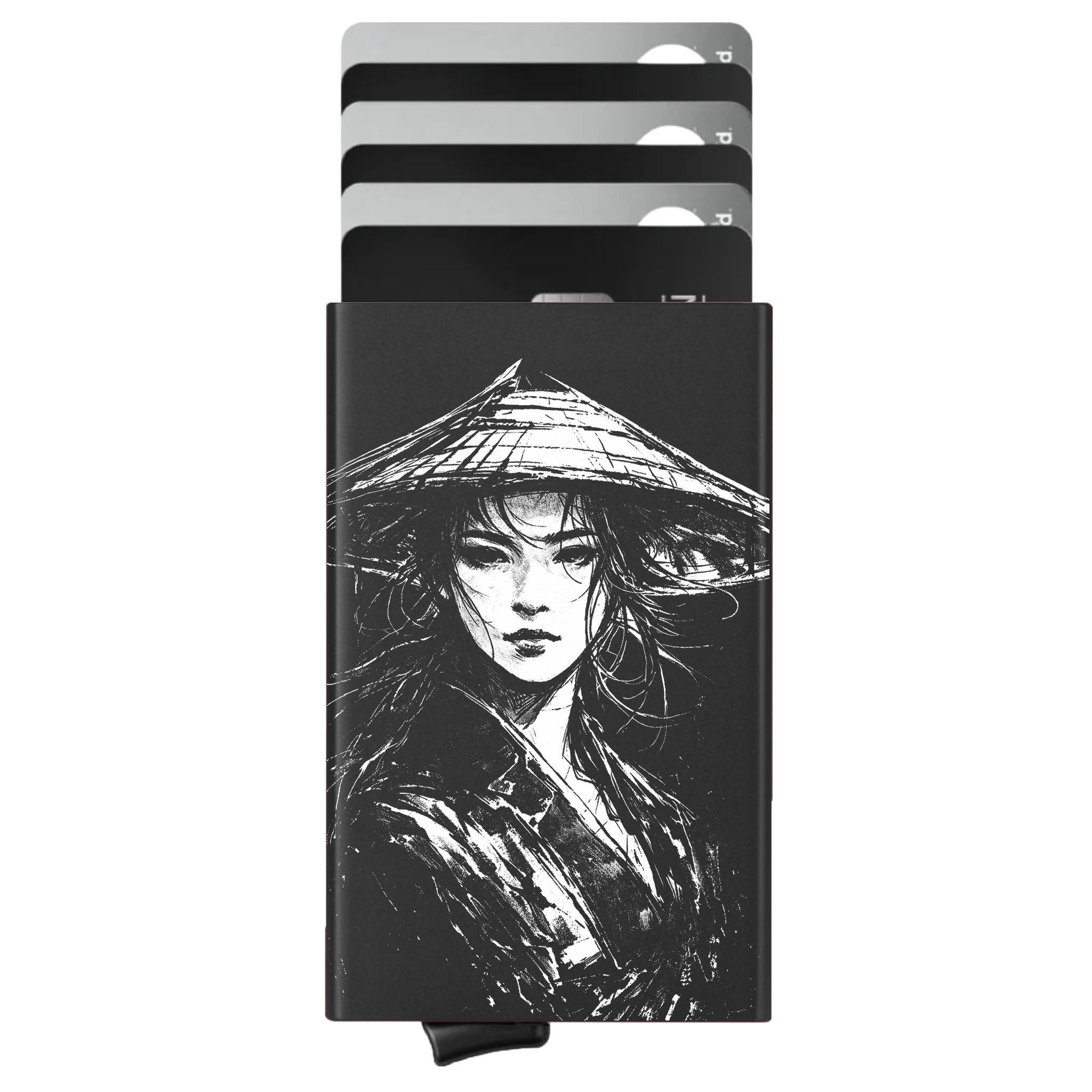 Porte-cartes personnalisé Onna-bugeisha