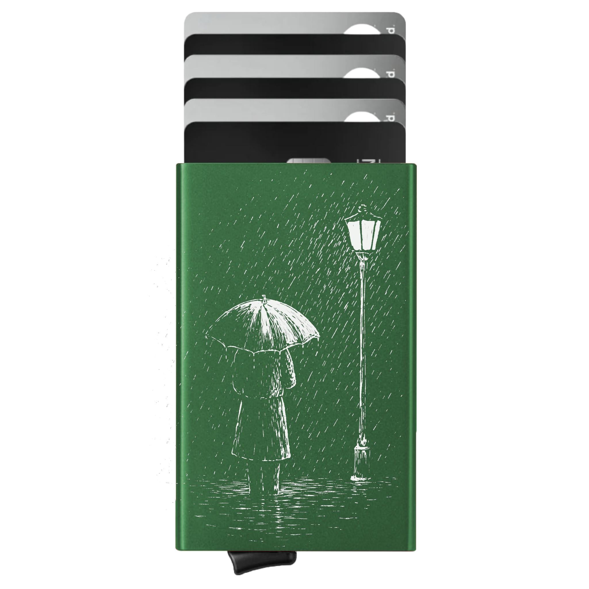 Porte-cartes personnalisé Sous la pluie