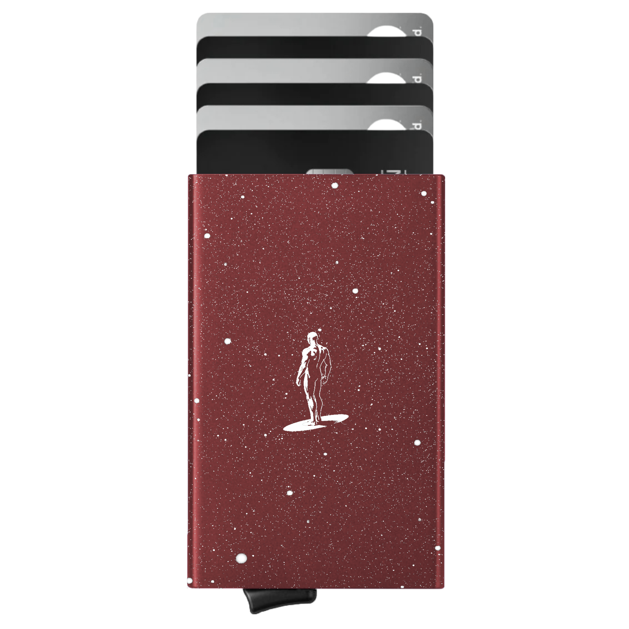 Porte-cartes personnalisé Surfer d'Argent
