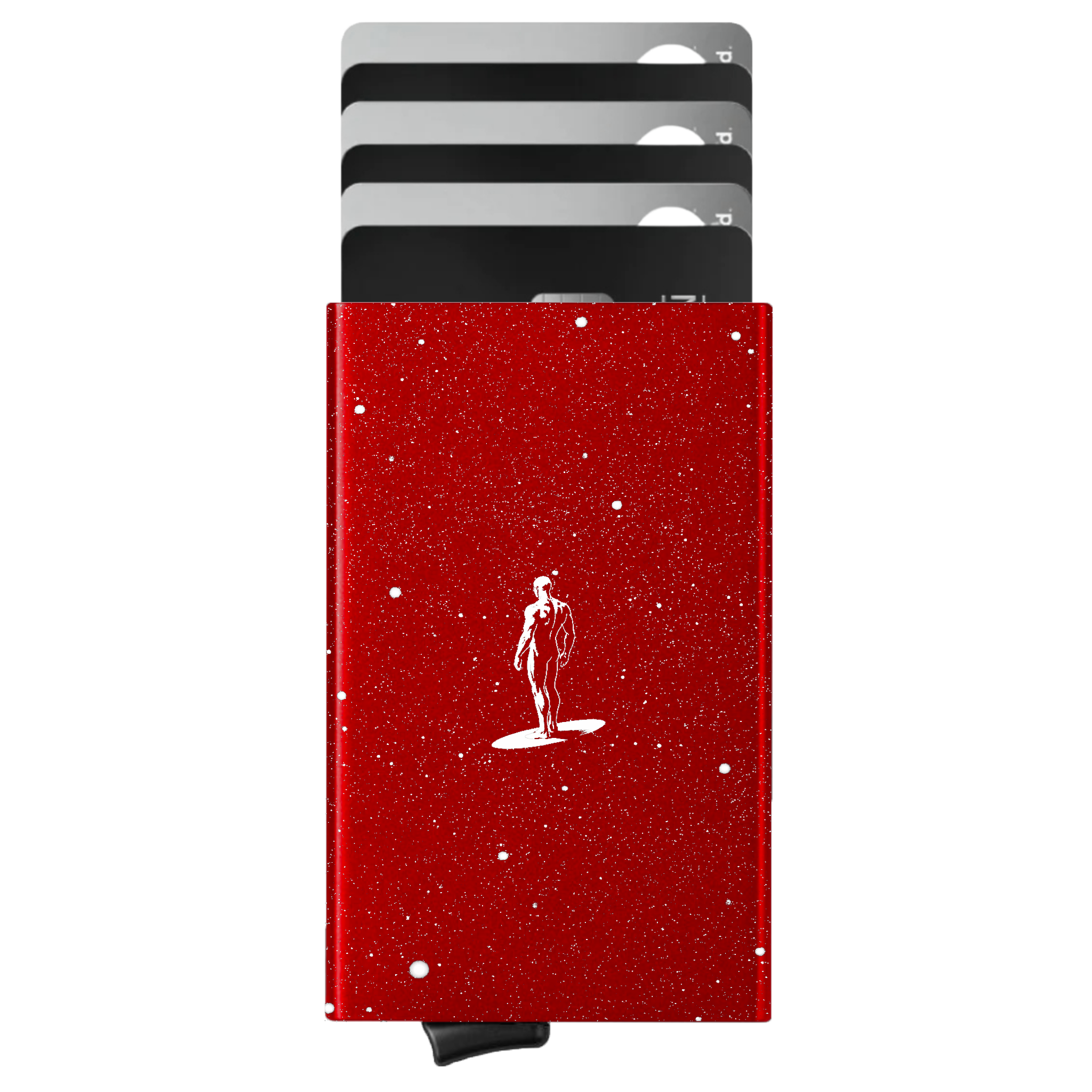 Porte-cartes personnalisé Surfer d'Argent