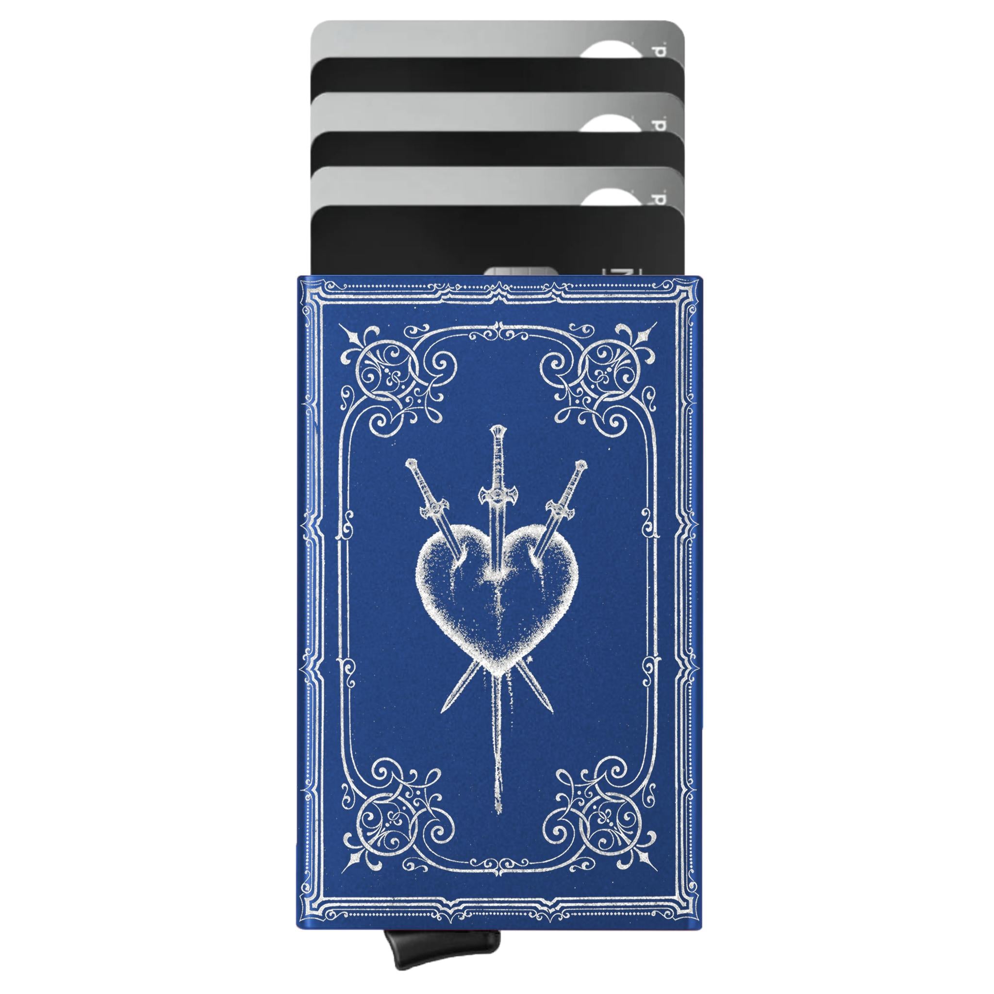 Porte-cartes personnalisé Trois d'épées
