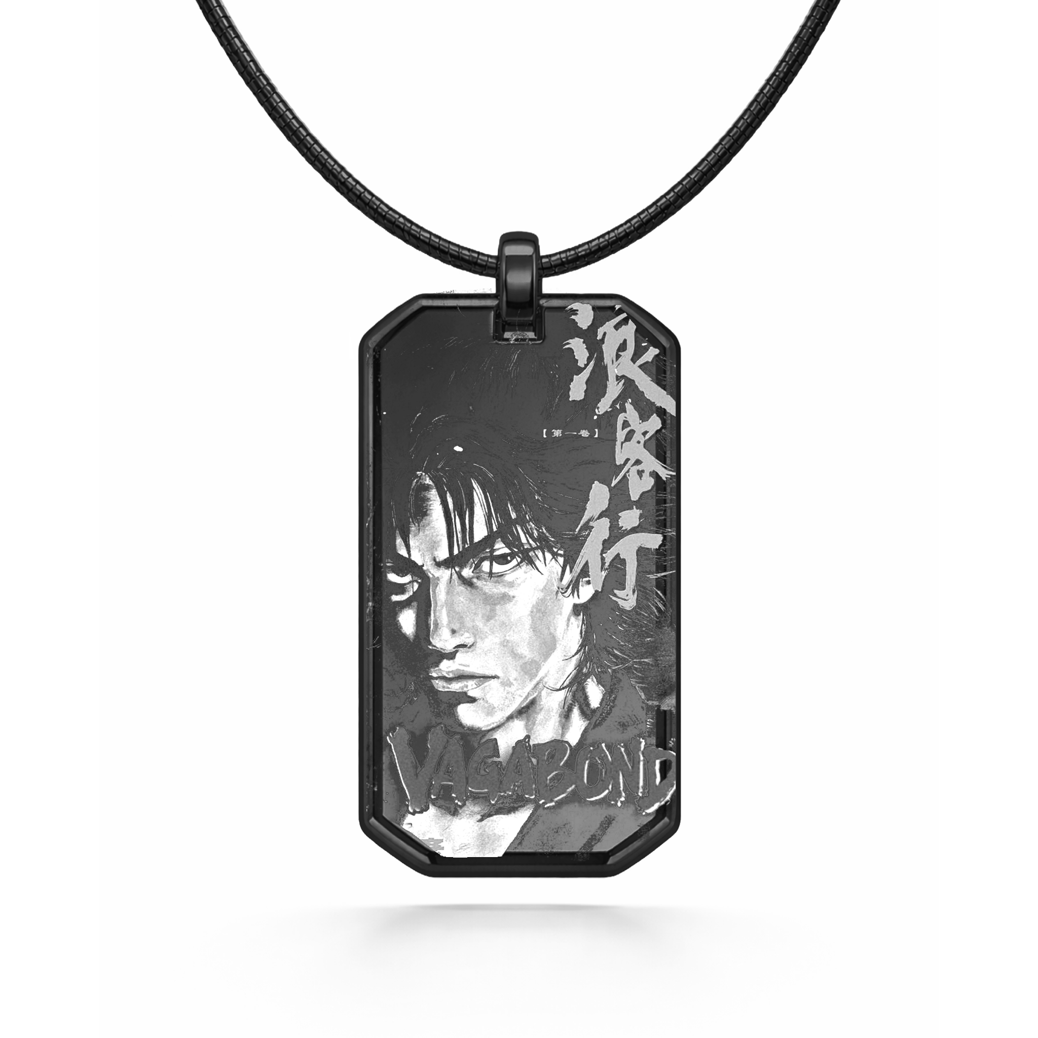 Collier noir avec pendentif Vagabond
